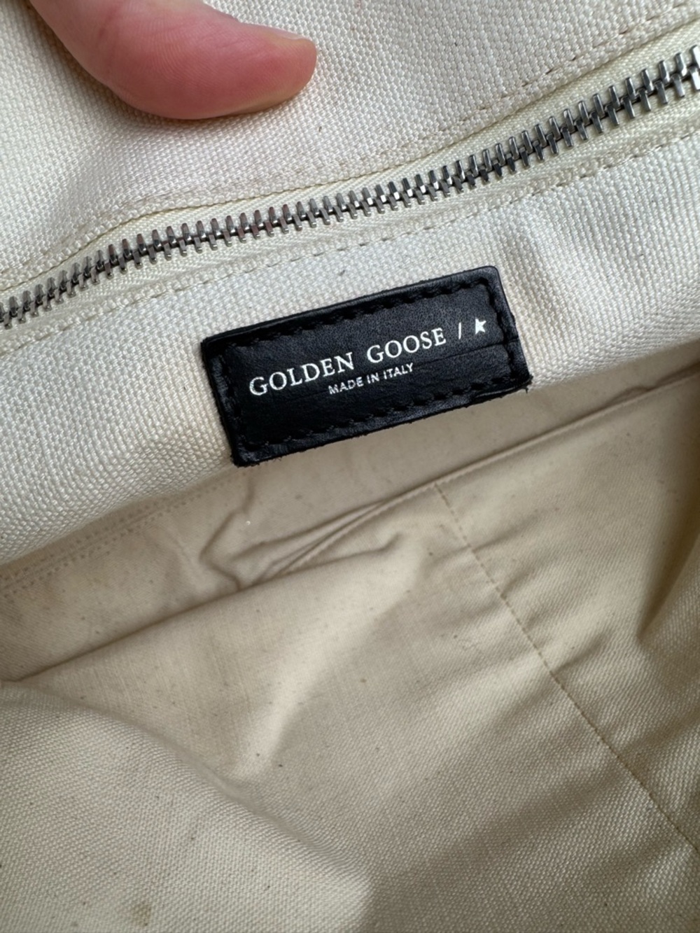Golden Goose Natural Kuroki Graffiti Canvas Tote Bag Made in Italy - Picture 12 of 16